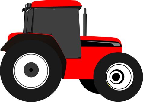 Red Tractor Clip Art at Clker.com - vector clip art online, royalty ...