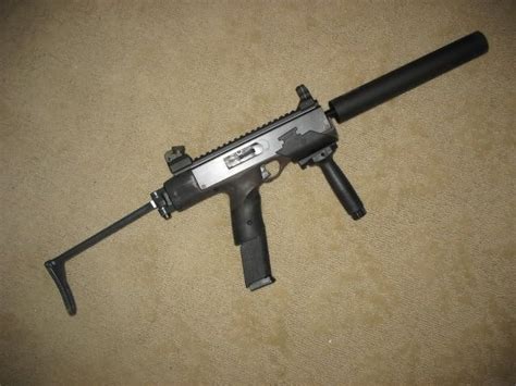 Custom Hi Point Carbine with barrel shroud, side folding stock and ...