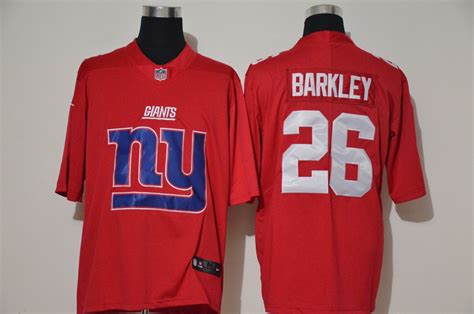 Men's New York Giants #26 Saquon Barkley Red 2020 Big Logo Vapor ...