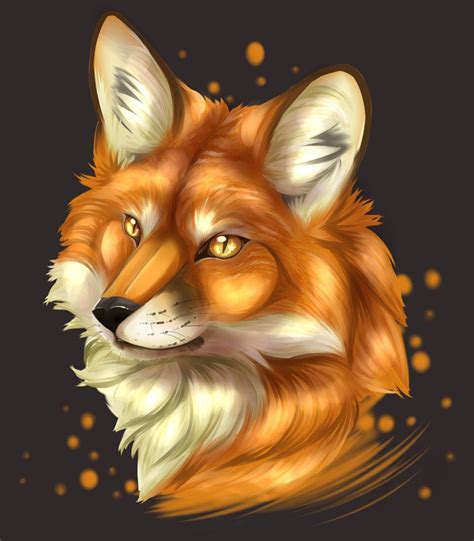 Fox portrait by RaikaDeLaNoche | Рисунки животных, Изображение дикой ...