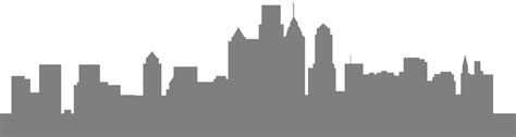 Philadelphia Skyline Silhouette - Skyline Silhouette Illustration png ...