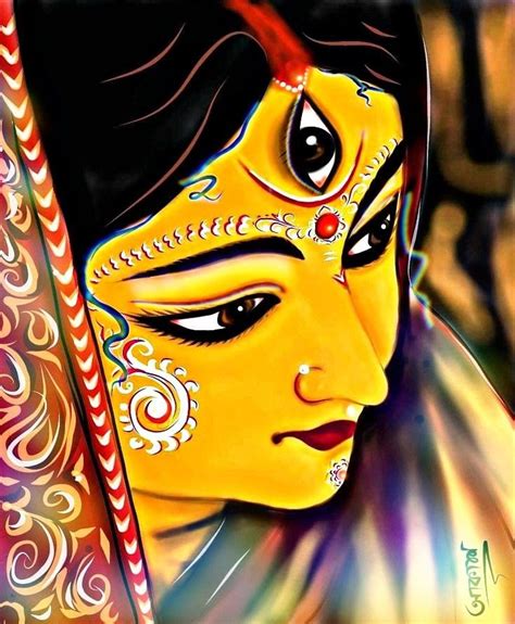 Maa durga photo | Durga painting, Beautiful art paintings, Buddha art ...