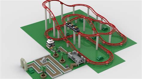 Lego Roller Coaster (Moc) Download Free 3D Model By Warfare (@warfare34 ...