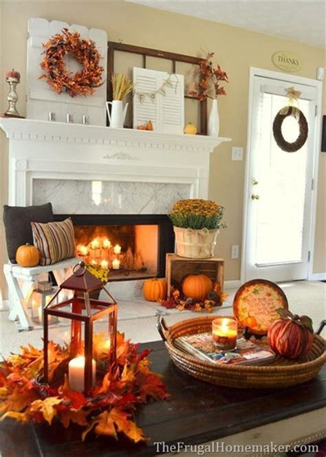 36 Cozy Fall Living Room Decorating Ideas for 2019 | Fall fireplace ...