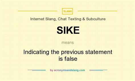 What does SIKE mean? - Definition of SIKE - SIKE stands for Indicating ...