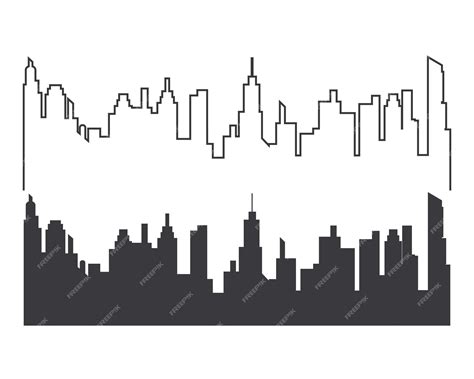 Premium Vector | City skyline vector silhouette