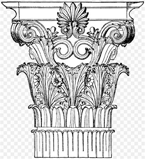 Corinthian Order Drawing Architecture Classical Order Image, PNG ...