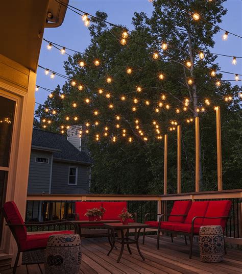 How to Hang Outdoor String Lights - Garden Lights