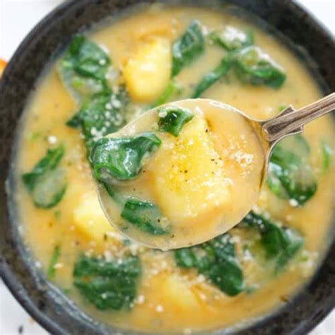 Spinach Potato Soup - The clever meal