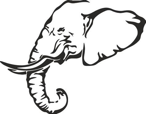 Elephant Stencil Printable - Printable Templates