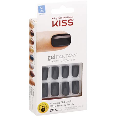 Kiss Nail Kit, Gel Fantasy, Aim High KGN15, Short Length | Casey's Foods