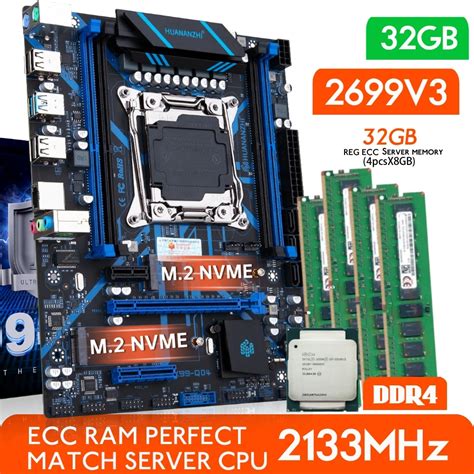 HUANANZHI QD4 Motherboard With Combo Kit Set XEON E5 2699 V3 32GB ...