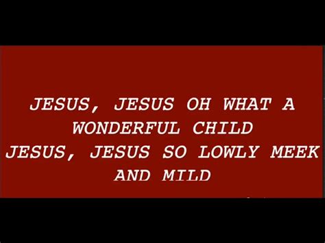 Jesus, Oh, What A Wonderful Child - Cedarmont Kids Chords - Chordify