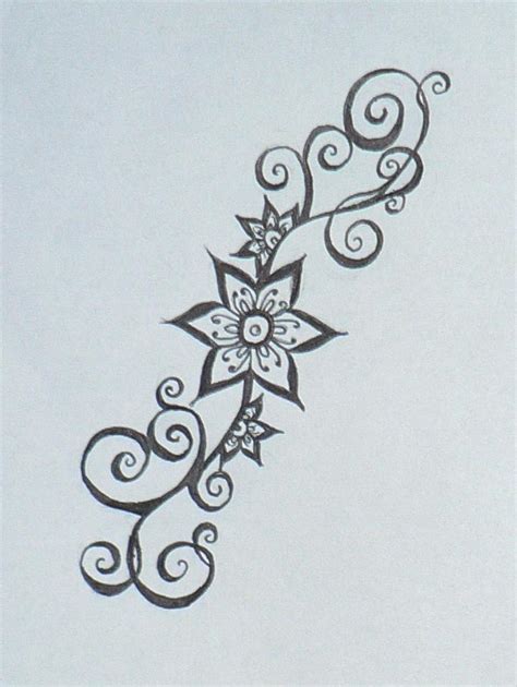 Smaller Henna Flower Design by Beffychan on DeviantArt