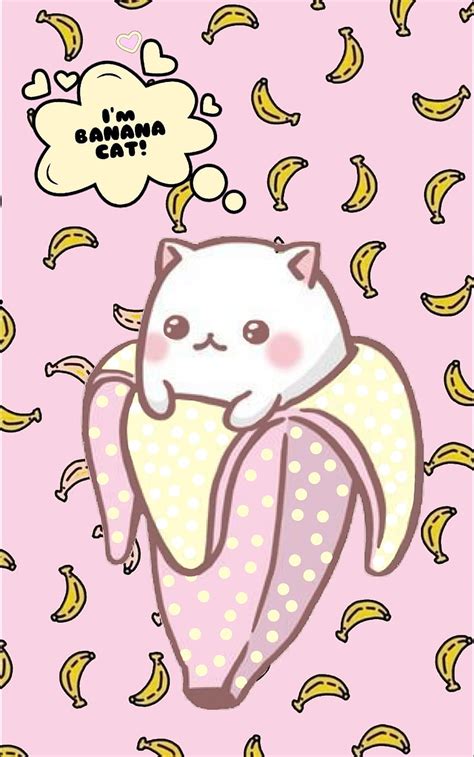 Bananacat banana cat by Olga Bondyra, banana kawaii HD phone wallpaper ...