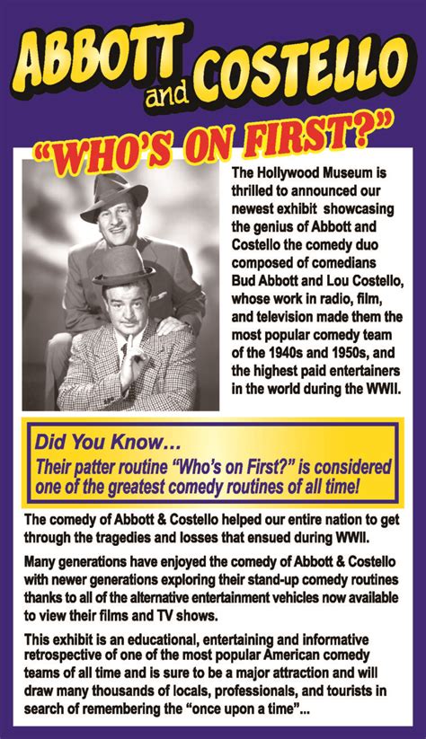 Abbott & Costello - The Hollywood Museum