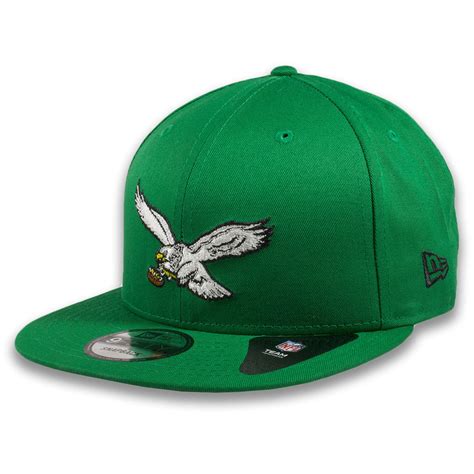 Philadelphia Eagles Throwback Logo Kelly Green New Era 9Fifty Snapback ...