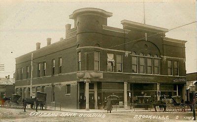 Brookville Ohio OH 1909 Real Photo Postcard Citizens Bank Building City ...