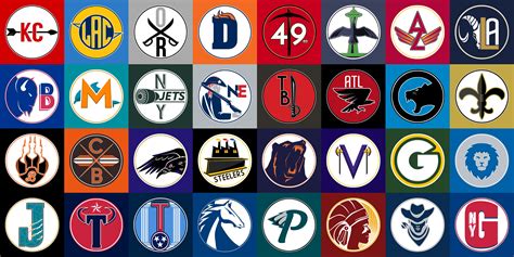 Redesigned Logos For Every Nfl Team Nfl Teams Logos Football Team ...