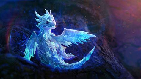 Download Baby Ice Dragon Wallpaper | Wallpapers.com