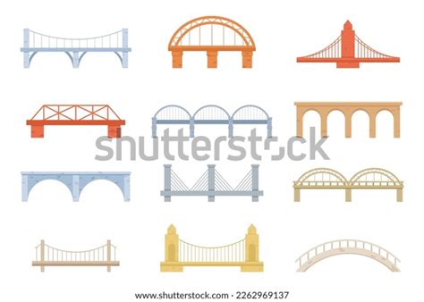 Bridge Construction Vector Cartoon Set Icon Stock Vector (Royalty Free ...