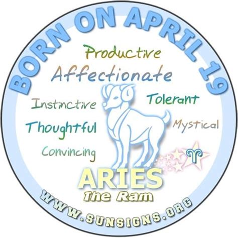 April 19 Zodiac Personality