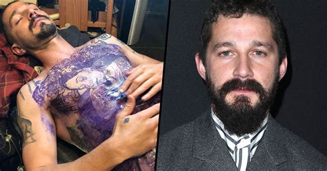 Shia LaBeouf's Tattoo Artist Shares Photo of Chest Ink | 22W