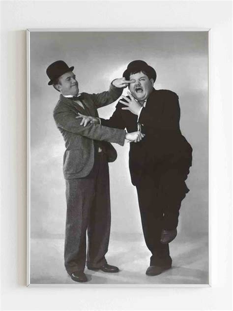 Laurel And Hardy Slapstick Comedy Poster | Komödianten, Laurel und ...