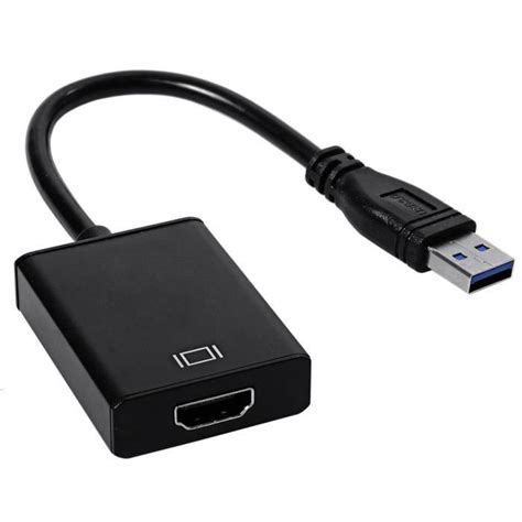 Convertisseur USB to HDMI 3.0 noir - PREMICE COMPUTER