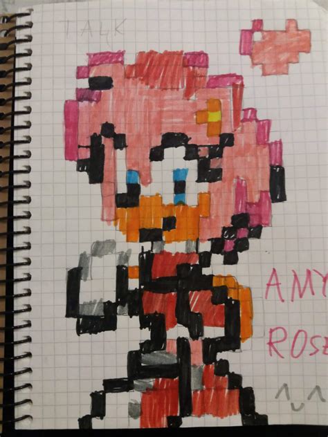 Pixel amy rose | Sonic the Hedgehog! Amino