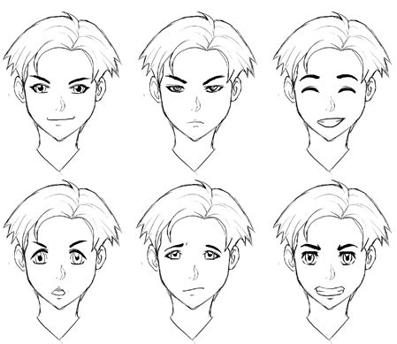 Drawing Manga Expressions and Emotions - How to Draw Step by Step ...