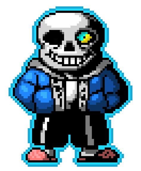 Sans (glowing eye) | Pixel Art Maker