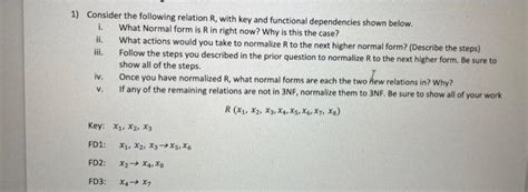 Solved what is the definition of second normal form with | Chegg.com