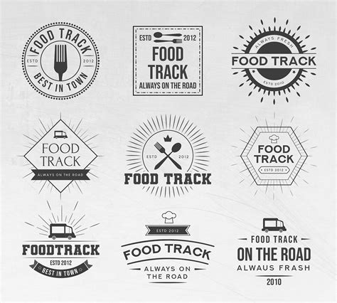 Free Food Track Logo Templates (AI, PSD)