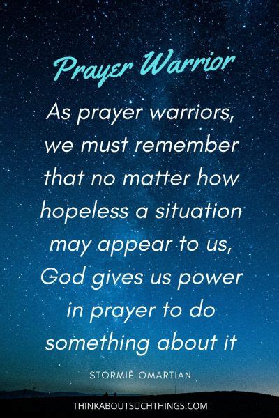 14 Powerful Prayer Warrior Quotes That Will Inspire | Think About Such ...