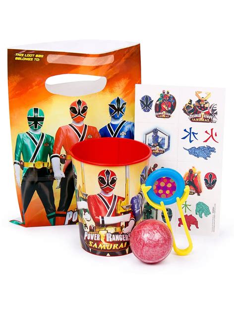 Power Rangers Favor Kit | Power ranger party, Power rangers, Power ...