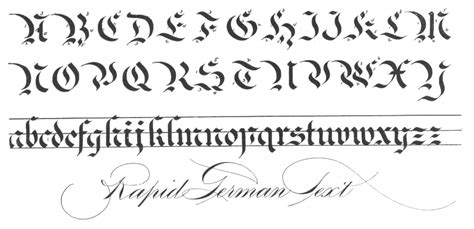 9 German Calligraphy Fonts Images - German Gothic Font, German ...