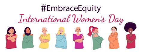 Embrace equity International women's day campaign vector background ...