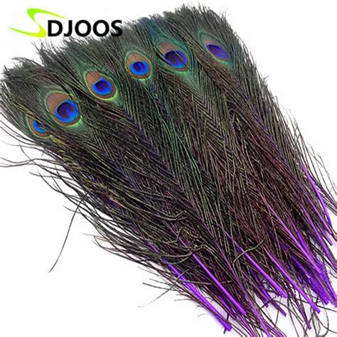 50 PCS Natural Peacock Feathers For Sale Costume Centerpieces 25 30cm ...