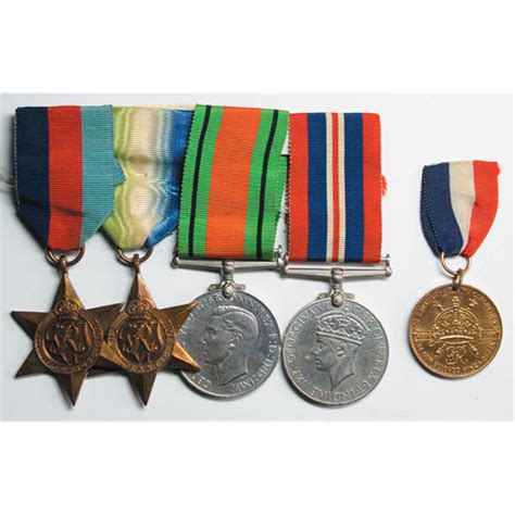 1939-45 World War II British medals group also 1937 Coronation medal