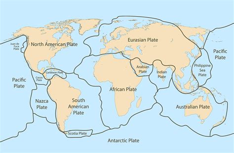 7 Major Tectonic Plates - WorldAtlas