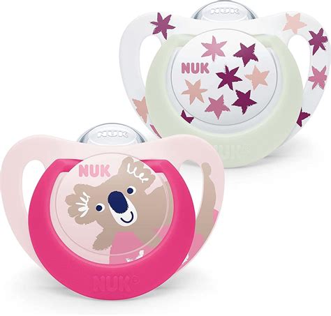 NUK Star Night & Day Baby Pacifier |18-36 Months | Glow in The Dark ...