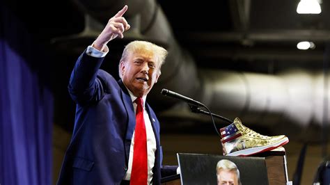 CEO wins autographed golden Donald Trump sneakers after $9K bid | Fox News