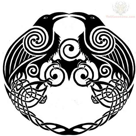 COOL CELTIC RAVENS TATTOO DESIGNS ... | Celtic raven tattoo, Viking ...