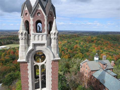 Holy Hill Scenic Tower: Fall colors, Hubertus, Wisconsin