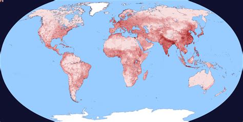 Population Density Map of the World : r/MapPorn