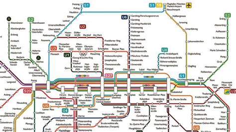 Metro map Of: u bahn plan münchen u bahn plan münchen