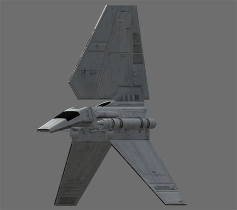 Game Ready Star Wars Imperial Shuttle 3D Model – Star Wars'n