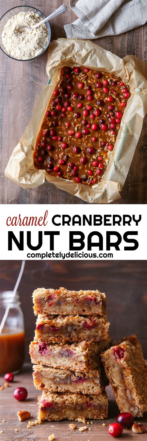 Caramel Cranberry Nut Bars | Recipe | Eat seasonal, Christmas food ...