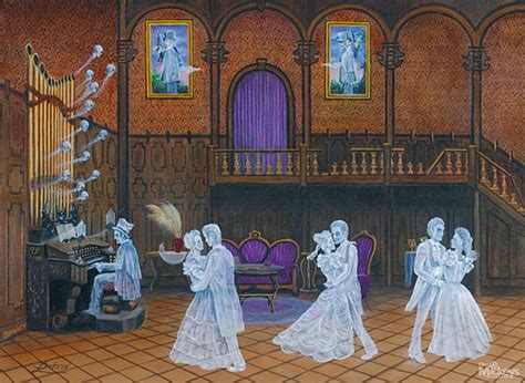 Haunted Mansion Ballroom Larry Dotson Painting Hidden Mickeys :: Disney ...